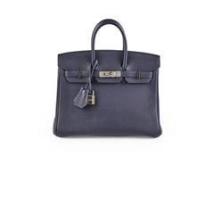 Hermes Birkin 25 Bleu Nuit Togo A Stamp