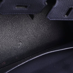 Hermes Birkin 25 Bleu Nuit Togo A Stamp
