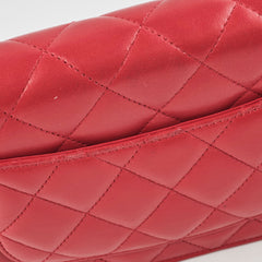 Chanel Wallet On Chain WOC Lambskin Dark Pink