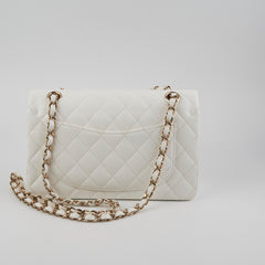 Chanel Classic Flap Small Caviar White