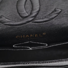 Chanel Caviar Medium/Large Double Classic Flap Black 24k Gold Plated Hardware