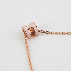 Hermes Pop H Necklace Rose