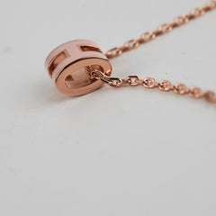 Hermes Pop H Necklace Rose