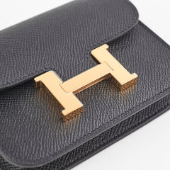 Hermes Constance Slim Epsom Black