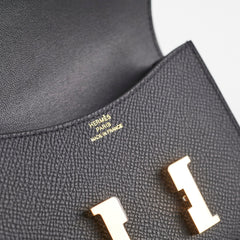 Hermes Constance Slim Epsom Black