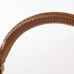 Prada Brown Vitello Daino Hobo Tote Bag