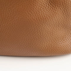 Prada Brown Vitello Daino Hobo Tote Bag