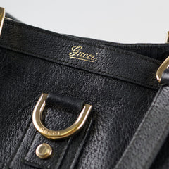 Gucci Leather Abbey Tote Black
