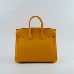 Hermes Birkin 25 PHW Moutarde Epsom P Square