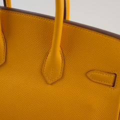 Hermes Birkin 25 PHW Moutarde Epsom P Square