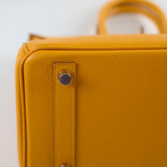 Hermes Birkin 25 PHW Moutarde Epsom P Square