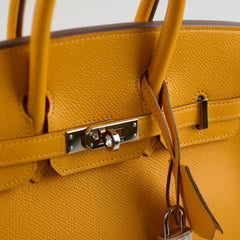 Hermes Birkin 25 PHW Moutarde Epsom P Square
