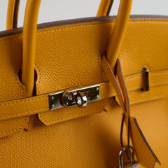 Hermes Birkin 25 PHW Moutarde Epsom P Square