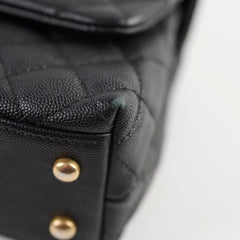 Chanel Small Coco Handle Caviar Black