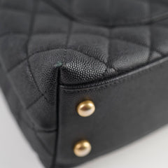 Chanel Small Coco Handle Caviar Black
