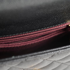 Chanel Small Coco Handle Caviar Black