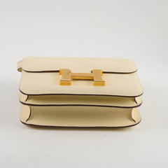 Hermes Mini Constance 18 Nata Epsom U Stamp 2022