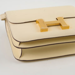 Hermes Mini Constance 18 Nata Epsom U Stamp 2022