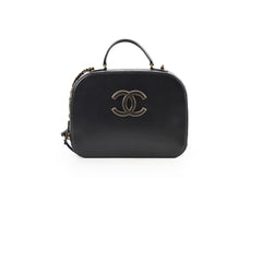 Chanel vanity quited CC black