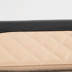 Chanel Gabrielle Zippy Wallet Beige/Black
