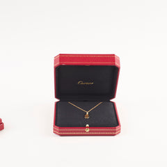 Cartier Logo Necklace Rose Gold
