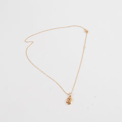 Cartier Logo Necklace Rose Gold