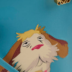 Loewe Dice Pocket Howl's Moving Castle Heen Crossbody Bag Blue