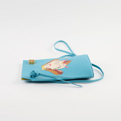 Loewe Dice Pocket Howl's Moving Castle Heen Crossbody Bag Blue