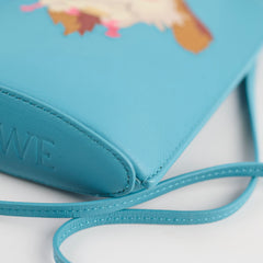 Loewe Dice Pocket Howl's Moving Castle Heen Crossbody Bag Blue