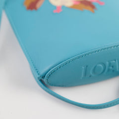 Loewe Dice Pocket Howl's Moving Castle Heen Crossbody Bag Blue