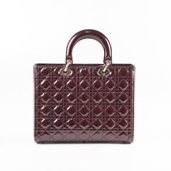 Christian Dior Large Lady Dior Dark Purple