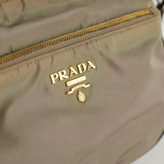 Prada Nylon Shoulder Bag Khaki Green
