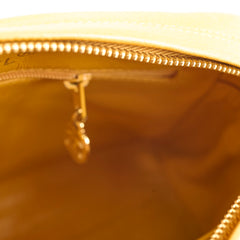 Chanel Vintage Top Handle CC Turnlock Bag Mustard Caviar