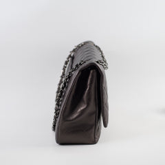 Chanel Maxi Flap Metal Grey
