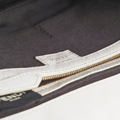 ITEM 1 - Fendi Baguette White Large Shoulder Bag
