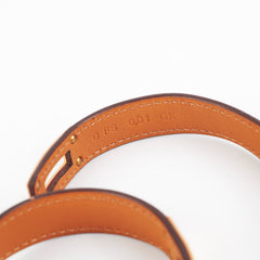 Hermes Kelly Double Tour Purple Bracelet Size T2 15.5cm