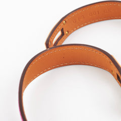 Hermes Kelly Double Tour Purple Bracelet Size T2 15.5cm