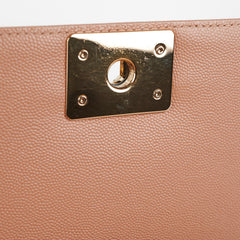 Chanel Old Medium Boy Caviar Beige