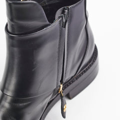 Louis Vuitton Black Leather Boots Size 39