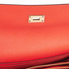 Hermes Kelly Long Wallet Epsom Rose Jaipur X Stamp (2016)