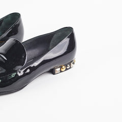 Louis Vuitton Patent Loafers Black