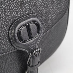 Christian Dior Grained Calfskin Medium Bobby Flap Black