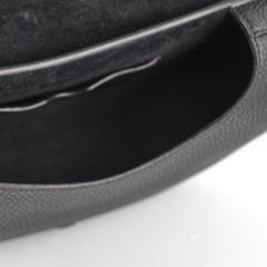 Christian Dior Grained Calfskin Medium Bobby Flap Black