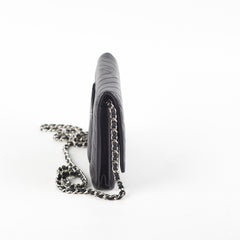 Chanel Wallet On Chain WOC Calfskin Black