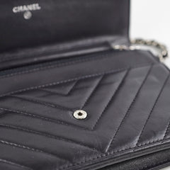 Chanel Wallet On Chain WOC Calfskin Black