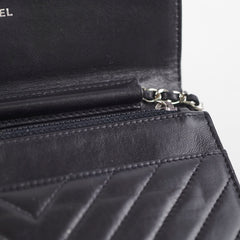 Chanel Wallet On Chain WOC Calfskin Black