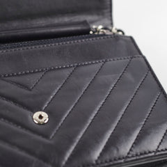 Chanel Wallet On Chain WOC Calfskin Black