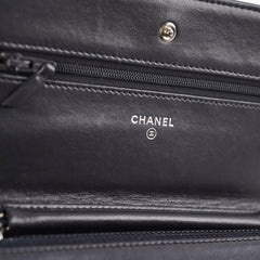 Chanel Wallet On Chain WOC Calfskin Black