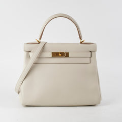 Hermes Kelly 28 Craie Togo - U Stamp