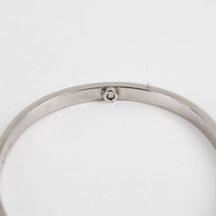Cartier Love Bracelet Thin White Gold Size 16